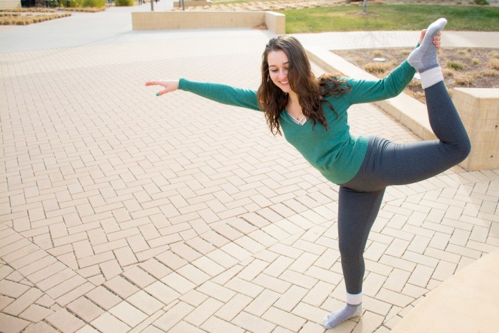 Finding the fun in yoga.