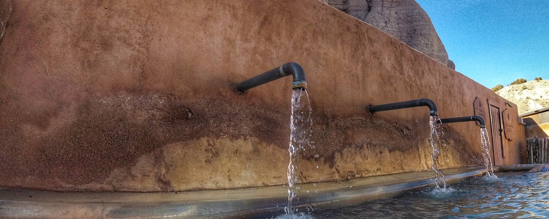 The Lithia pool at Ojo Caliente spa.