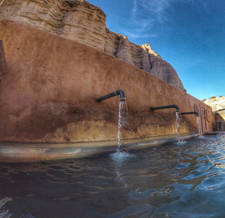 The Lithia pool at Ojo Caliente spa.