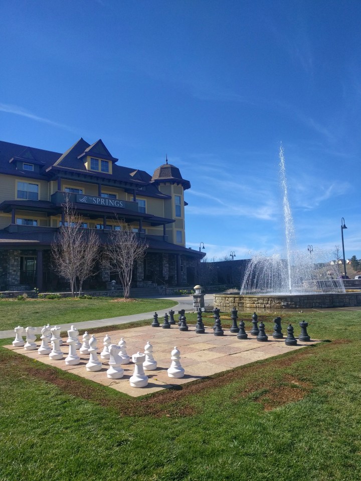 Gorgeous front entrance to The Springs Resort & Spa.