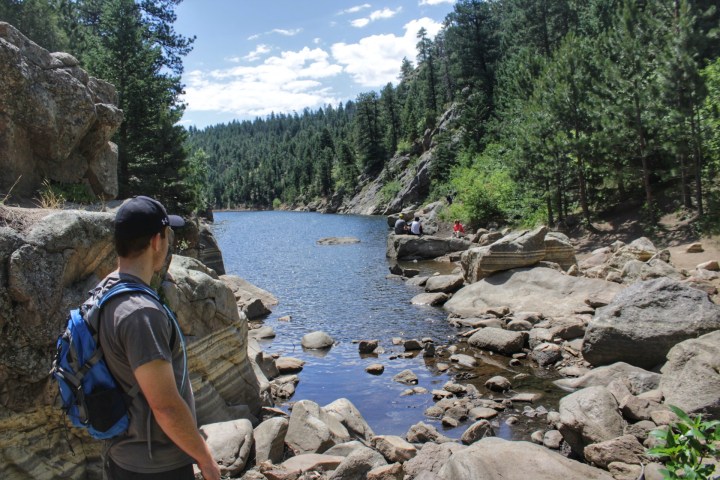 The entrance to the Forsythe reservoir.