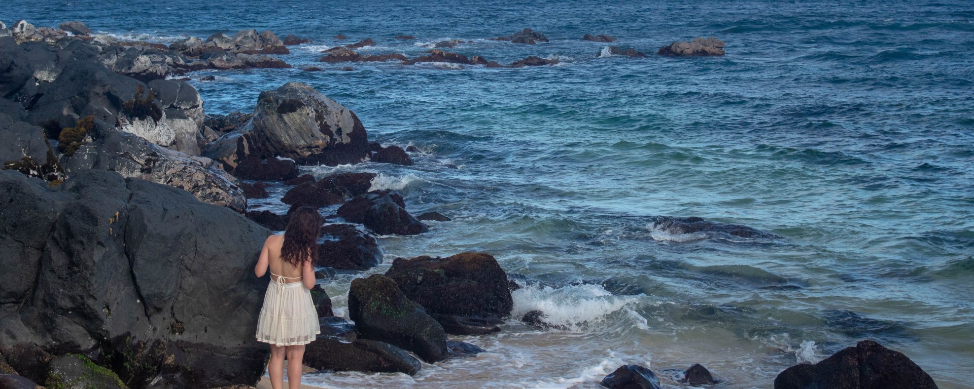 Taking in the early morning beauty of Maui.