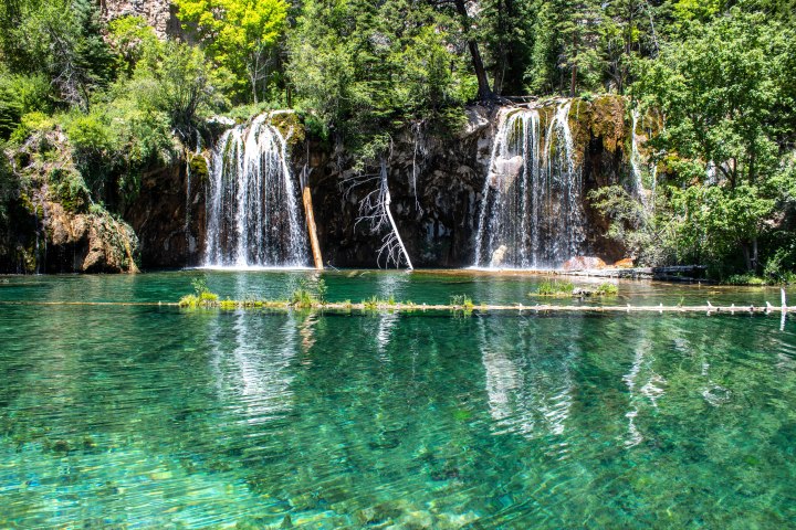 Hanging Lake is a protected ecosystem and as a result there is no swimming allowed.