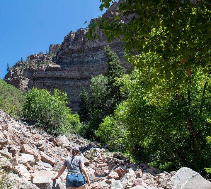 It's easy to get distracted while hiking to Hanging Lake so be careful.