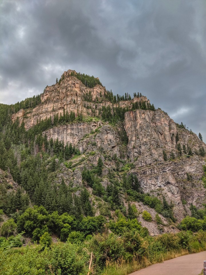 Around 3 p.m. the clouds began to threaten rain.